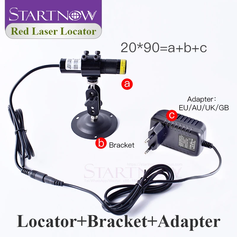 Conjunto de 20*90 660nm 100mw com Estojo de Bateria, Módulo Vermelho para Alinhamento de Feixe de Laser, Localizador de Linha para Posicionamento de Luz em Máquinas de Marcenaria - Image 4