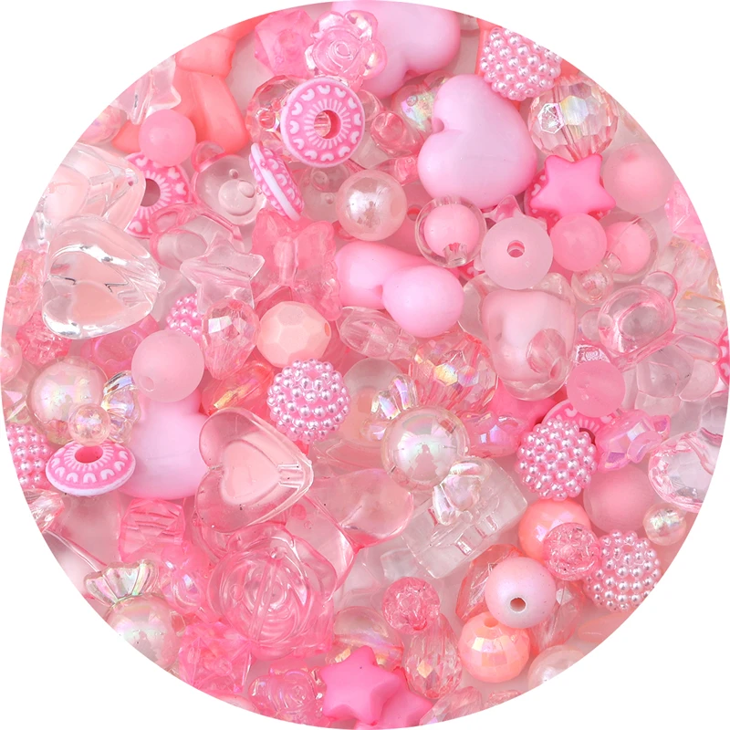 30g moda bonito aleatório misturado plástico acrílico contas para diy colar pulseira celular cinta jóias artesanato fazendo acessórios - Image 5