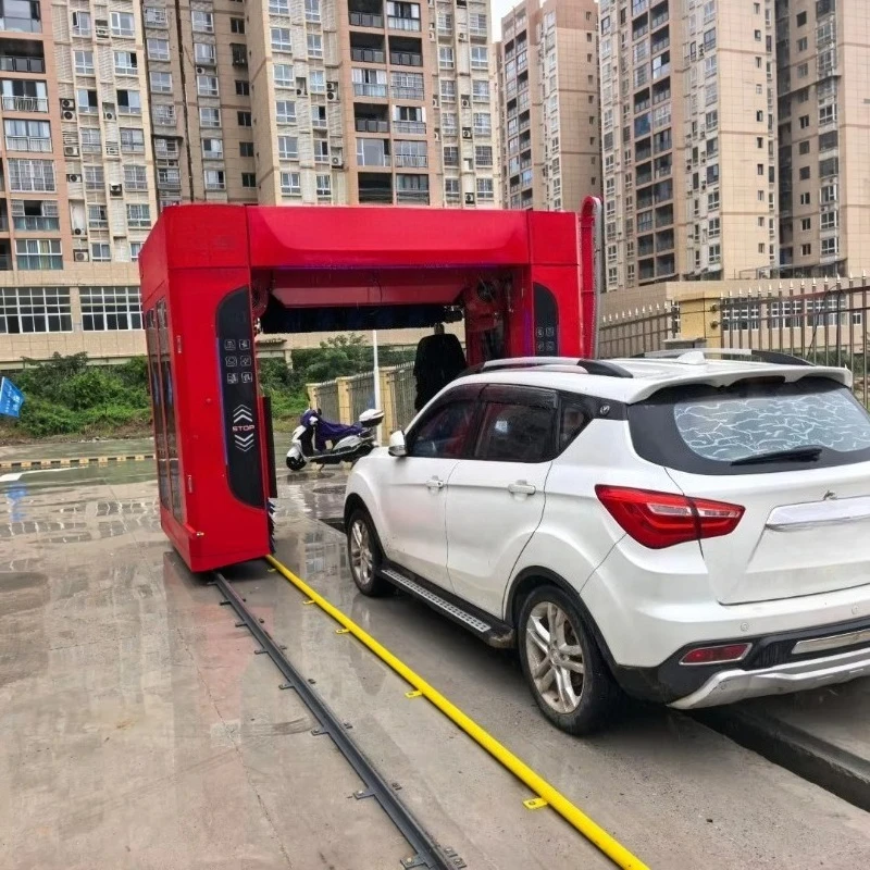 Máquinas de Lavado de Autos de Alta Presión, Máquina de Lavado de Autos Automática con Sistema de Rodillos, Lavadora de Autos Robótica Eléctrica Totalmente Automática sin Contacto de 360° - Image 3