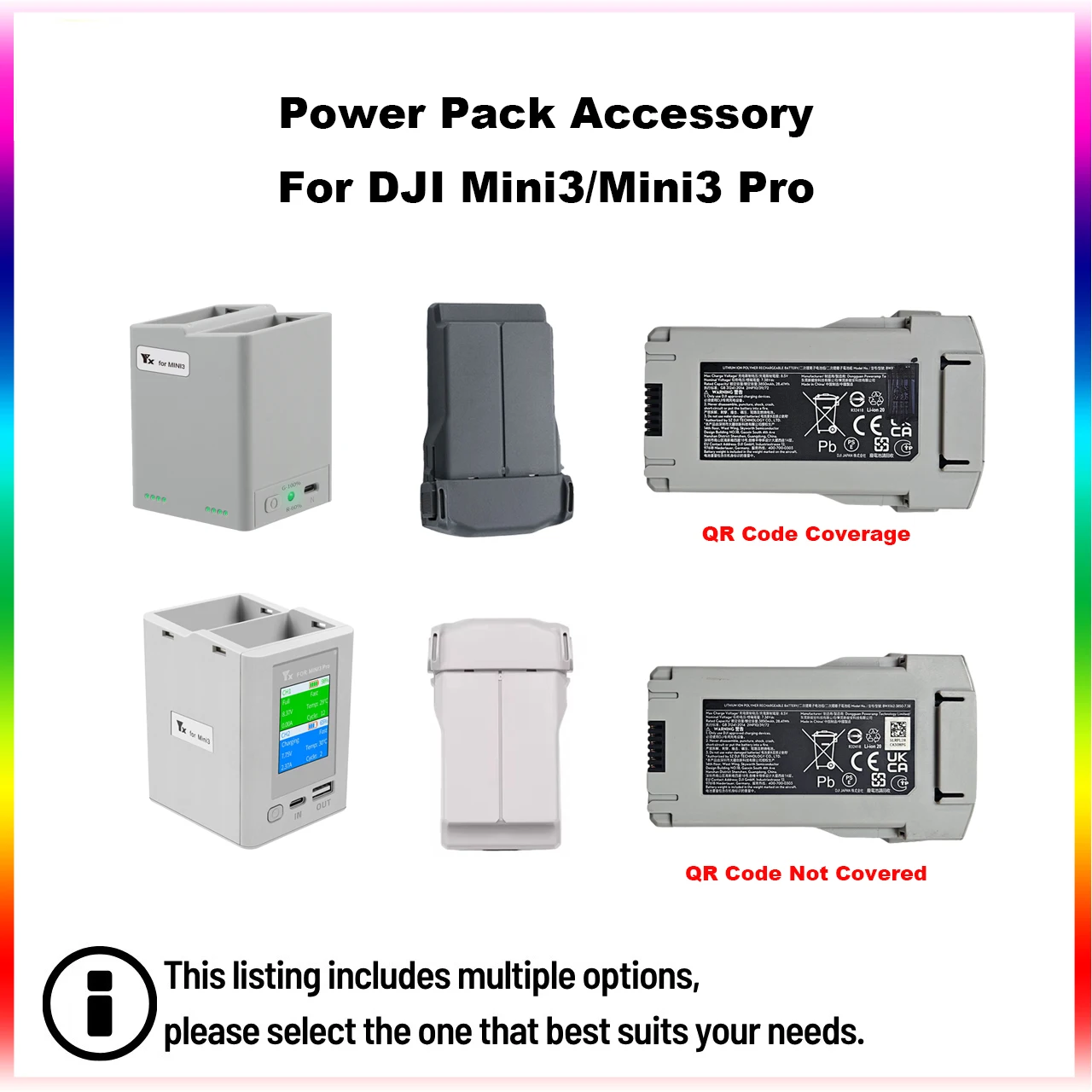 Accesorio Power Pack para DJI Mini3/Mini3 Pro, módulo de vuelo inteligente, centro de carga bidireccional para accesorios DJI Mini 3 4 Pro