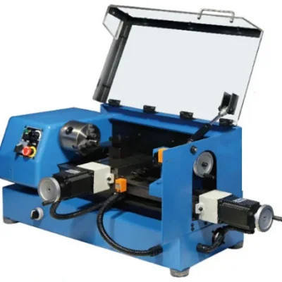 Mini Torno CNC Profesional para Mecanizado de Metales, Centro de Torneado de Alta Precisión para Taller Industrial