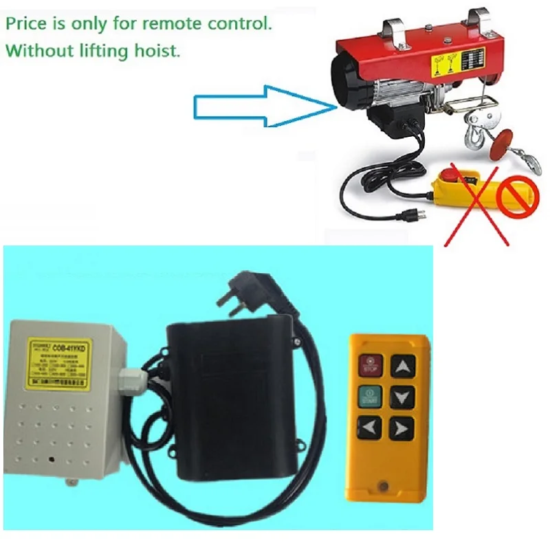 Control remoto inalámbrico monofásico AC220V-240V 110V para mini polipasto eléctrico serie PA200-PA1200, grúa pequeña doméstica, cabrestante - Image 2