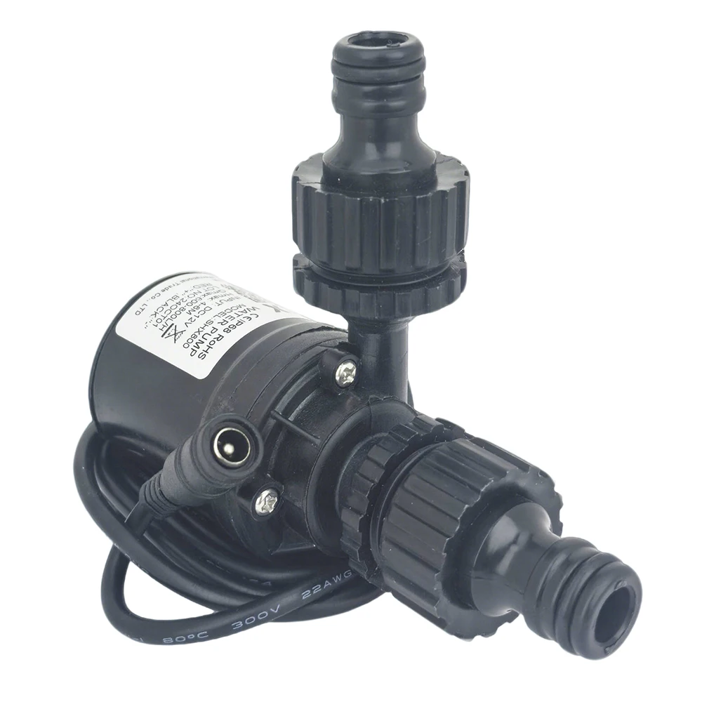 Bomba de água 12v de alta pressão ultra silenciosa solar dc 24v elevador 5m 800l/h motor sem escova bombas de água submersíveis junta de ruptura rápida - Image 3