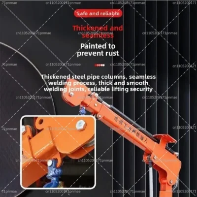 Vehicle-mounted Electro-hydraulic Crane Mobile Small Boom Lift with Remote Control Winch