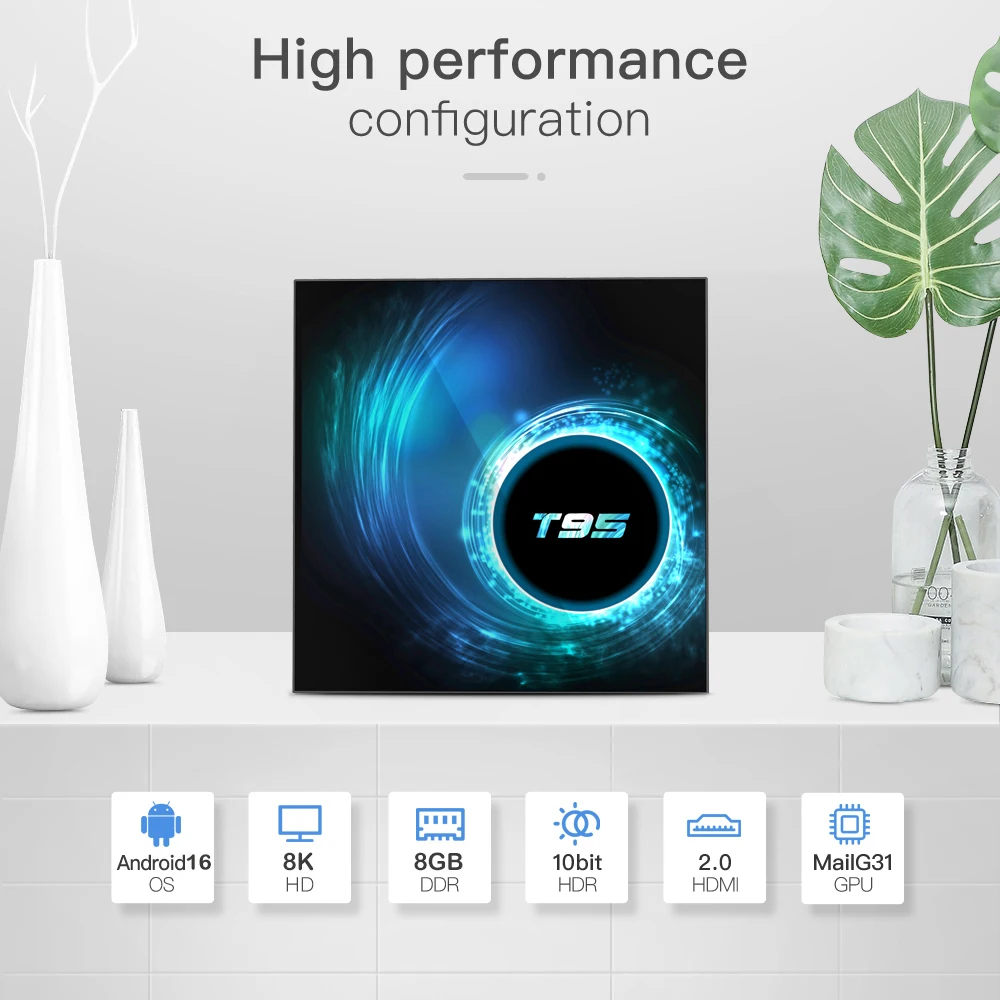 ATV T95 Smart TV Box Android 16 8GB 128GB Bluetooth 6.0 Google Assistant Allwinner H313 8K Dual Wifi 5G Streaming Media Player - Image 4