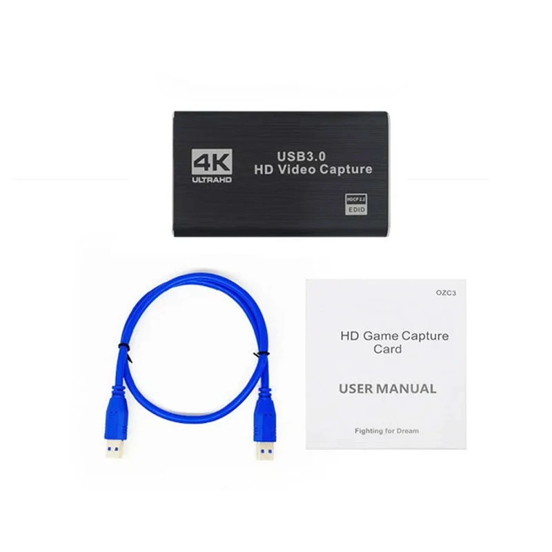 Placa de Captura de Vídeo 4K USB 3.0 HDTV 1080P 60Hz Gravador de Vídeo HD para PS4 OBS Gravação de Jogos Transmissão ao Vivo - Image 6