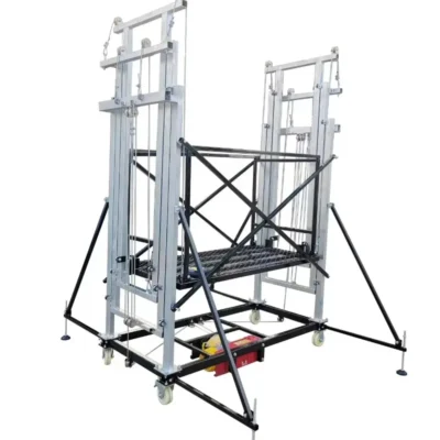 Plataforma Elevatória Elétrica Dobrável Portátil de 500kg, 2-10m, Segura e Personalizável