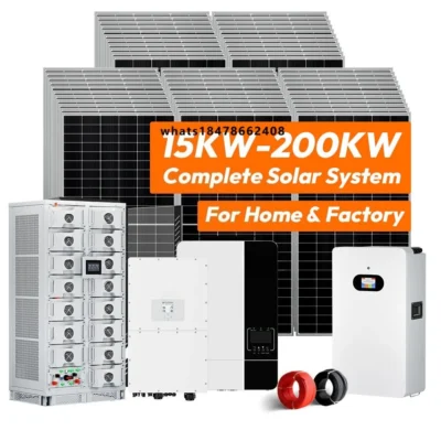 10Kw Hybrid Solar Panels Energy System 5Kw 15Kw 50Kw 20Kw 100Kw Complete Kit Solar Power System With Storage Set for Home