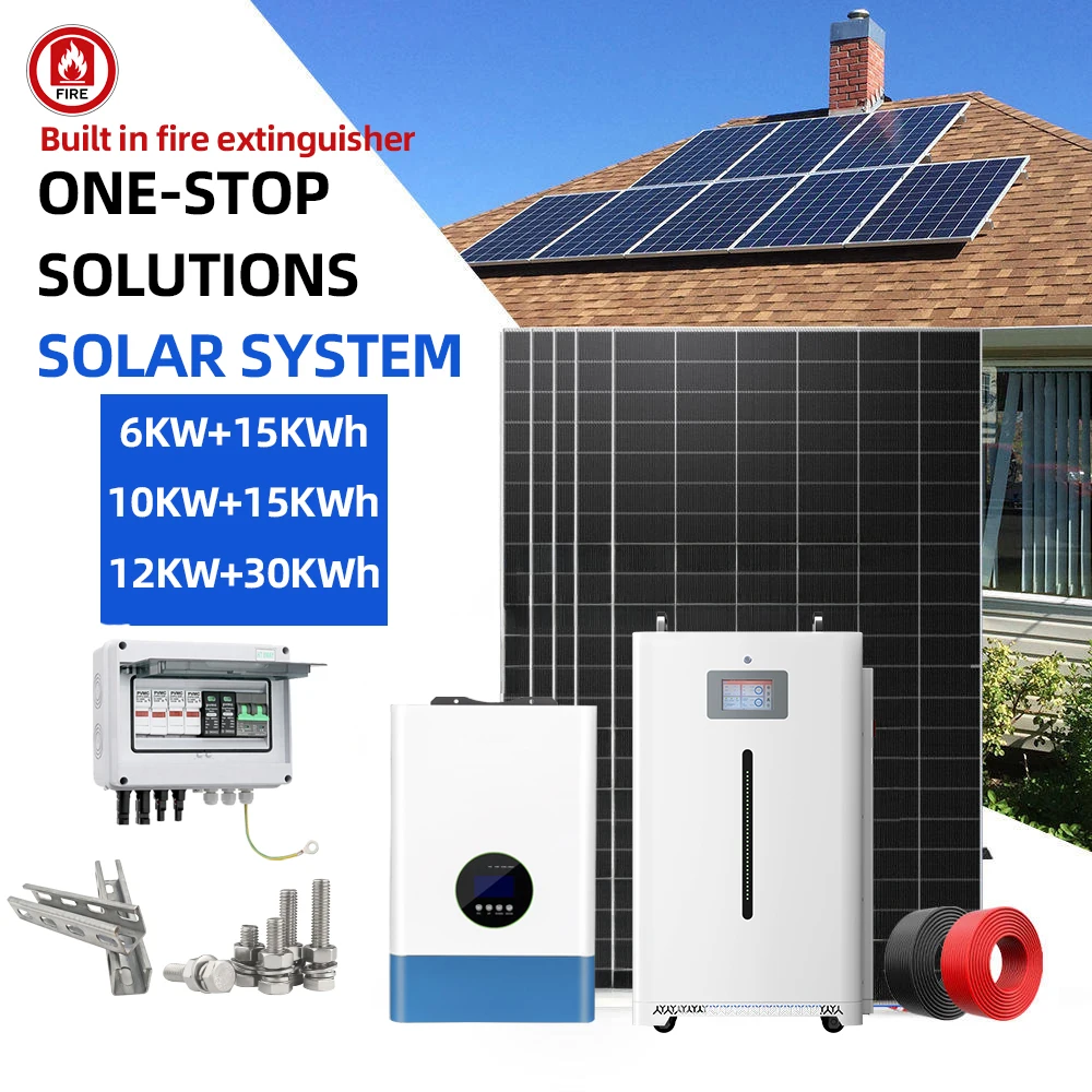 Complete Solar Energy System 5KW 15KW Suitable for Home, Complete Solar Kit with Photovoltaic Panel System, Battery and Inverter - Image 5