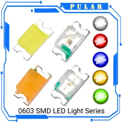 100 PCS 0603 SMD LED diodo emissor de luz talão Azul Vermelho Amarelo Verde Branco Quente Laranja UV Rosa PLR SMD LEDs