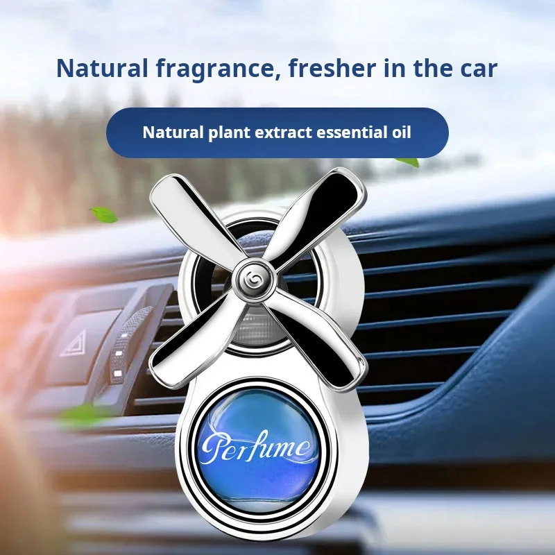 Saída de ar do carro aromaterapia perfume de carro de quatro folhas eau de toilette decoração do carro para remover odores personalização - Image 3