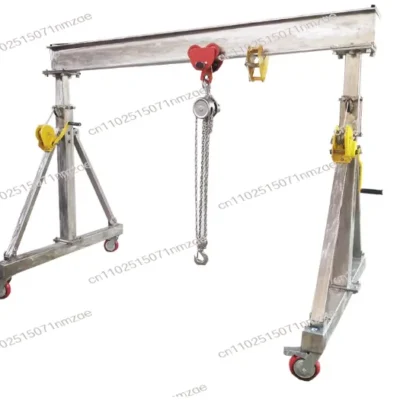 Grúa de pórtico de aleación de aluminio móvil, ligera, cómoda y ajustable, fácil de desmontar pórtico de acero inoxidable 304