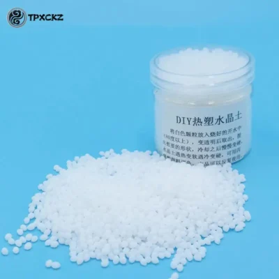 Plástico Amigável Termoplástico Polimorfo Branco, Aka Polydiy Pellet, Ferramenta de Cerâmica DIY, 3mm Granulado, 50g, 100g