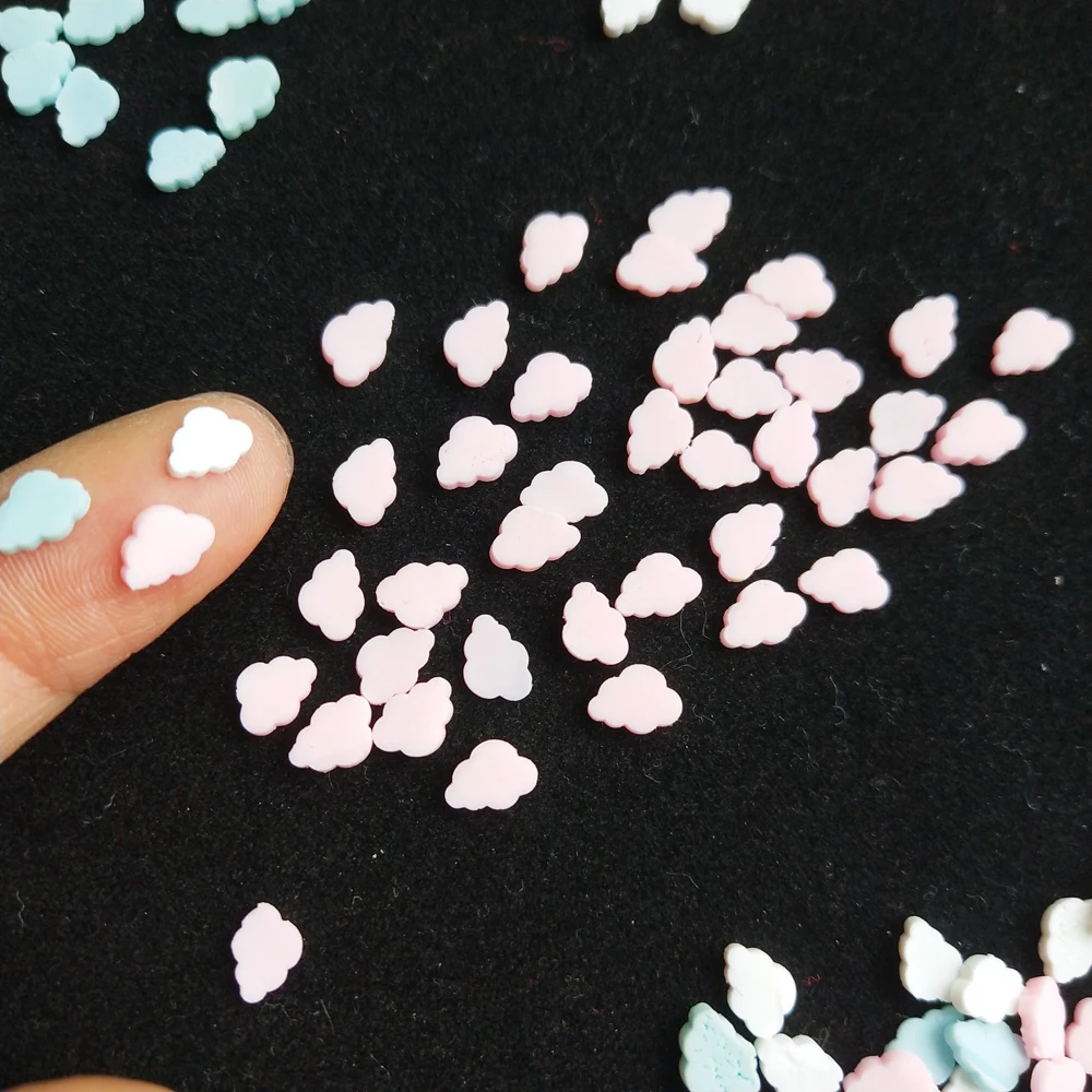50g estrela amarela/nuvens argila de polímero para artesanato diy plástico klei partículas de lama fatias para enchimento de lodo/acessórios de arte de unha - Image 3