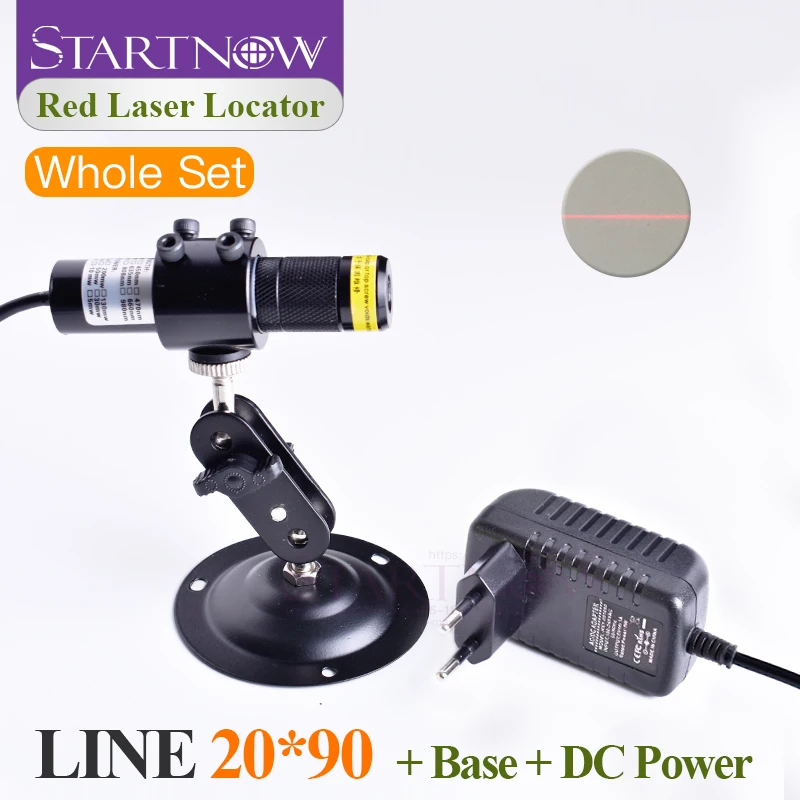 Conjunto de 20*90 660nm 100mw com Estojo de Bateria, Módulo Vermelho para Alinhamento de Feixe de Laser, Localizador de Linha para Posicionamento de Luz em Máquinas de Marcenaria