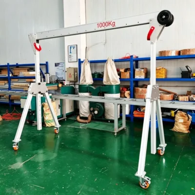 Grúa Pórtico de Aleación de Aluminio de Alta Resistencia 1T, Plegable y Portátil, Estructura de Elevación Móvil, Equipo de Elevación de Carga para Taller