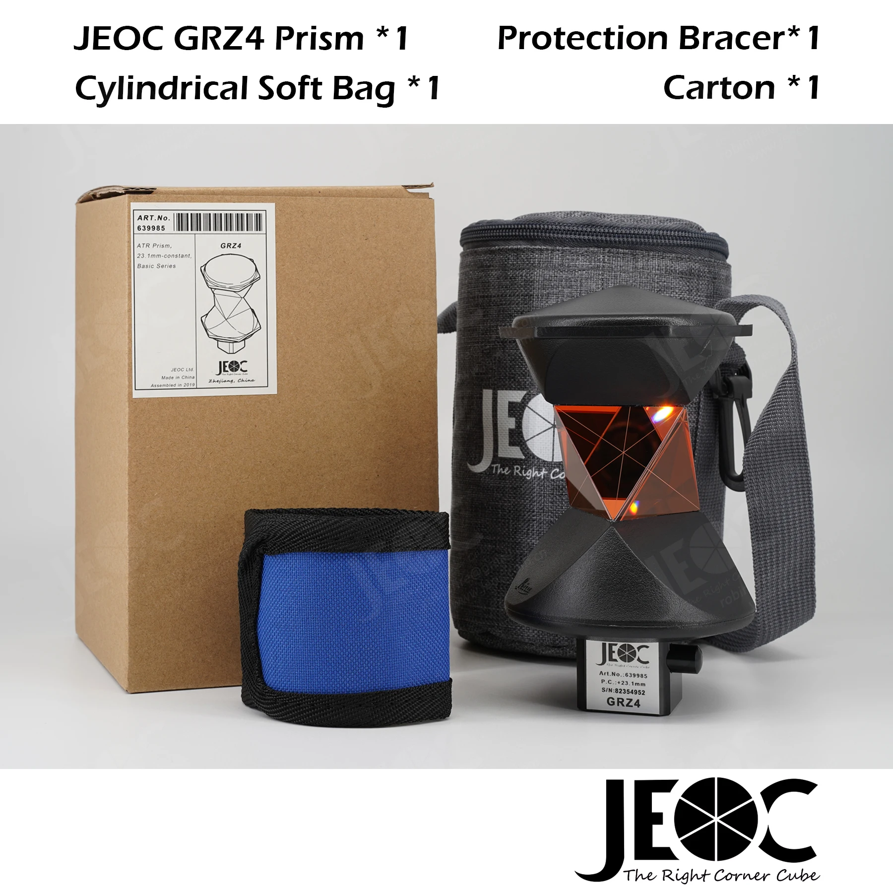 JEOC GRZ4, 360 Degree Reflective Prism for Leica ATR Total-station Prisma Topography Refletor Surveying Accessories - Image 6