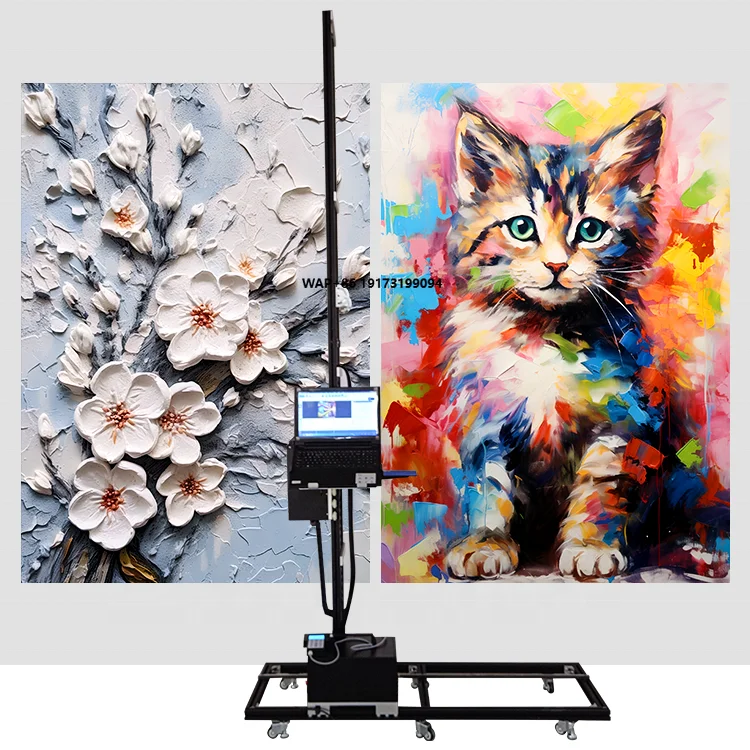 Robô Pintor de Paredes 7D, Impressora Vertical 3D Automática para Painéis de Parede