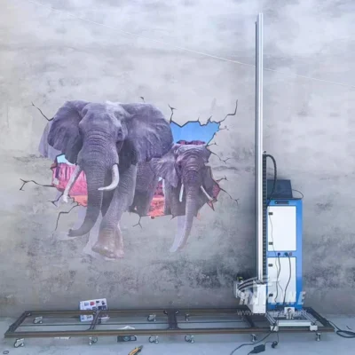 Melhor qualidade 3d impressora de parede vertical 2 em 1 máquina de impressão mural de parede e piso em vidro madeira cerâmica impressão ferramentas pintor