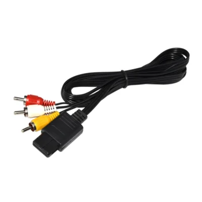 3RCA Audio TV Video Cord AV Cable for N64 for GameCube for NGC for SNES