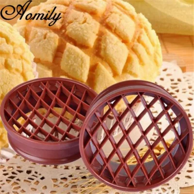 Aomily pão abacaxi em forma de molde cortador de pastelaria massa biscoito imprensa pão bolo biscoito selo moldes cozinha pastelaria ferramentas de cozimento