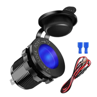 12v/24v tomada de isqueiro do carro à prova dwaterproof água marinho atv rv isqueiro tomada fonte alimentação soquete adaptador tomada