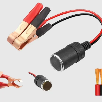 12v adaptador de clipe de bateria de carro de cobre puro de alta potência para soquete de isqueiro universal uso automotivo cabeça de conector aleatório