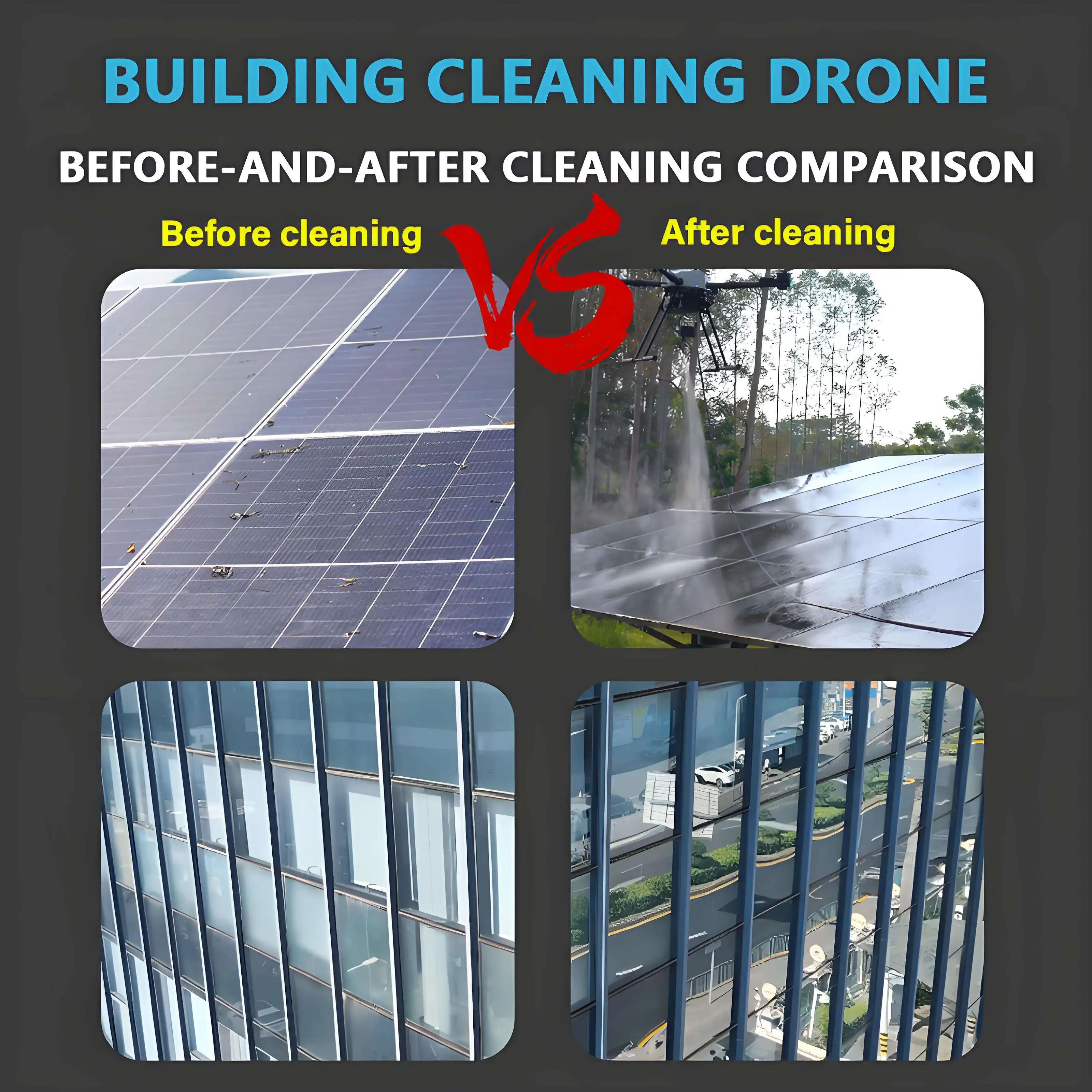 Lite Version Aerial Cleaning, Safe Professional for Roofs Curtain Walls - Image 5