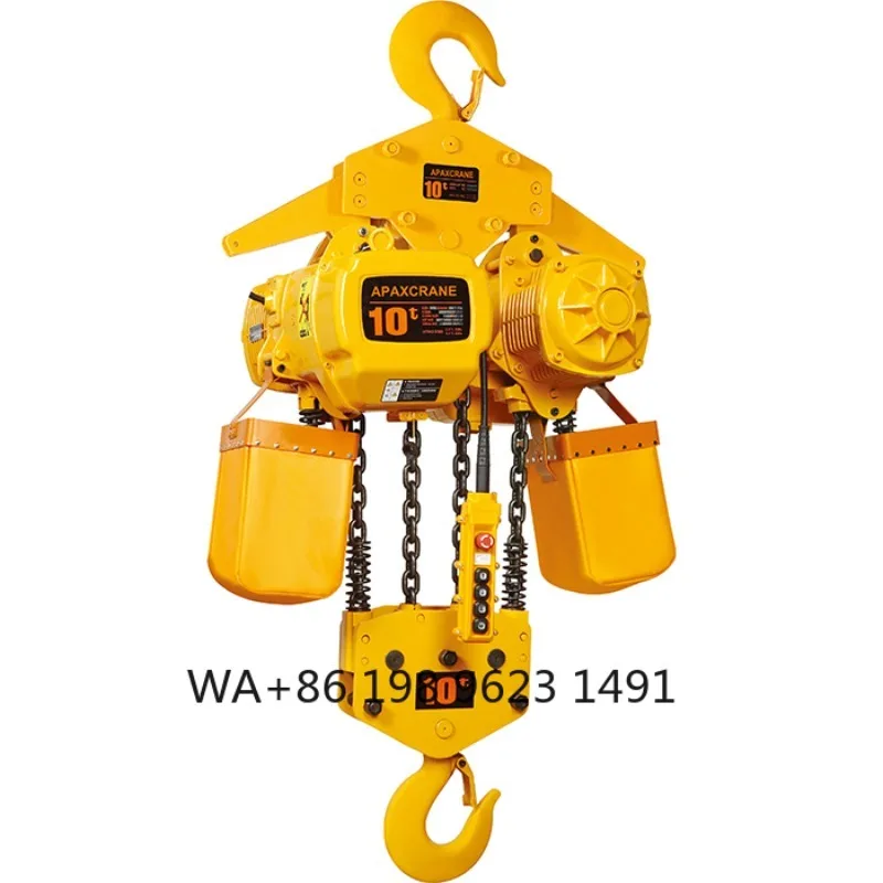 Guincho Elétrico de Cadeia de 2 Toneladas IP55 com Controle Remoto, Gancho de 12m de Comprimento, Guindaste Industrial para Construção de Hotéis - Image 2