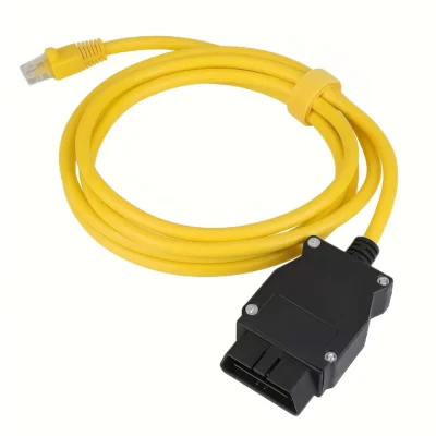 Cabo Ethernet OBD2 para RJ45 ENET, Ferramenta de Diagnóstico e Programação OBDII para BMW Série F/G/I E-SYS Bimmercode