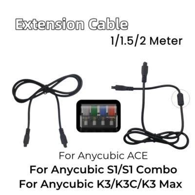 For Anycubic kobra 3 extension cable ACE 4-pin Extension Cable For Kobra 3 Combo Kobra3/Max/S1C Anycubic ACE 3D printer Parts
