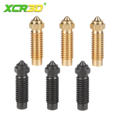 Bico de Alta Velocidade para Impressora 3D, Aço Endurecido em Latão, Banhado a Cobre, Acessórios para Elegoo Neptune 4 Plus, 4 Max, 0.4mm, 0.6mm, 0.8mm