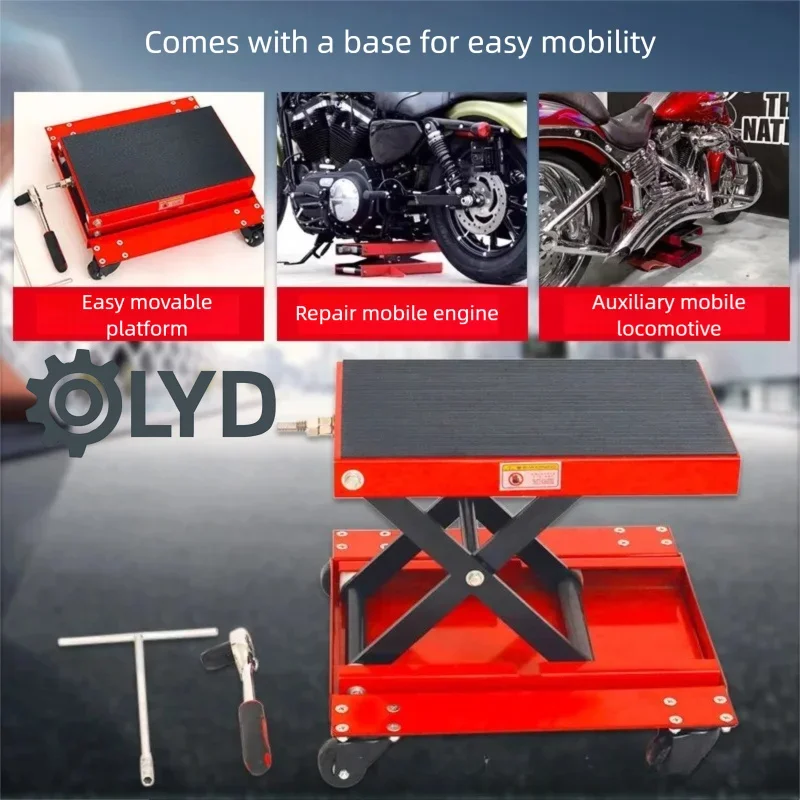 Plataforma Elevatória para Motocicletas: Macaco Especial para Manutenção e Manuseio de Equipamentos - Image 6