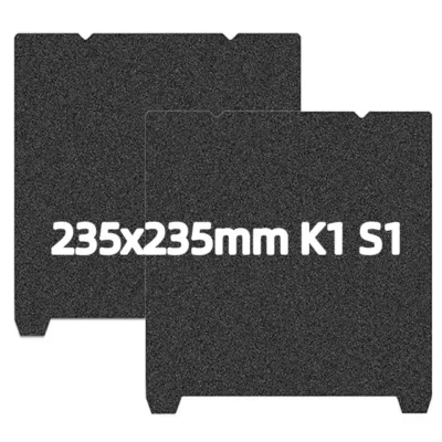 Folha de pei magnética texturizada dupla face 235x235 placa de construção de impressão 3d cama de impressão de aço de mola para creality k1/k1c/ ender3 v3 k