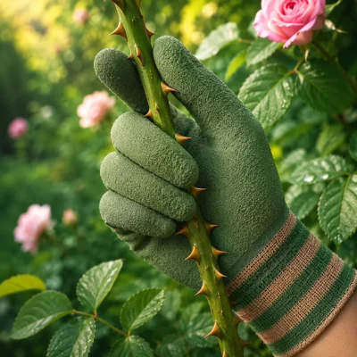1/2 Par de Luvas de Jardinagem Antipunção, Luvas Duráveis para Trabalho em Jardinagem, para Plantio e Poda de Rosas, Cactos e Amoras