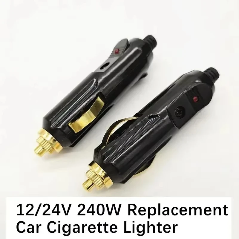 1/2 pçs 12/24v 180w substituição isqueiro do carro plugue de alimentação dc adaptador carregador frete grátis itens acessórios do carro