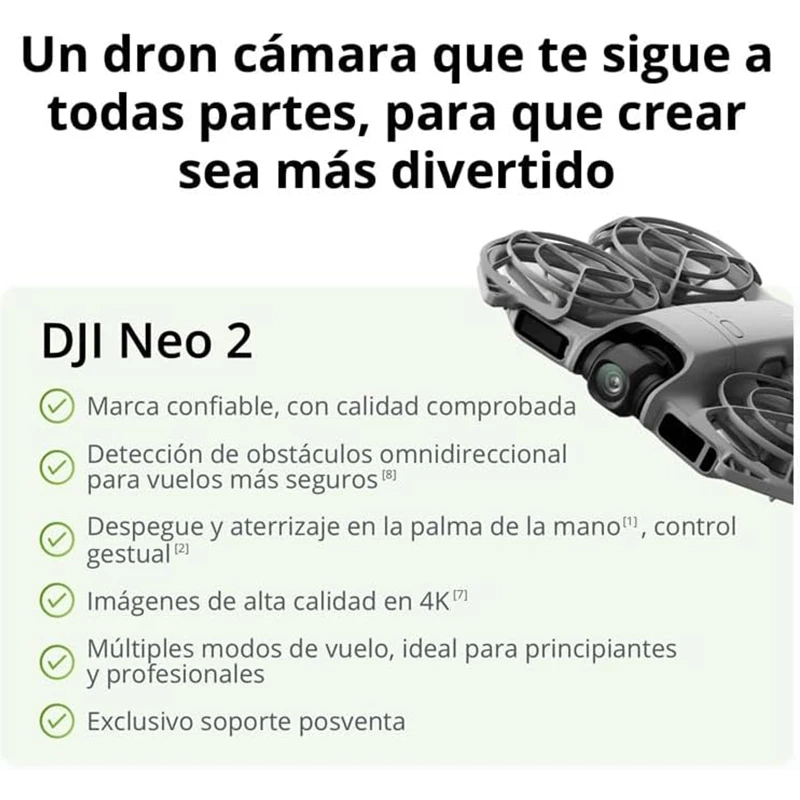 Version mondiale des drones avec caméra DJI Neo 2, imagerie 4K de haute qualité, capteur CMOS 1/2 pouce, vidéo 4K/60fps et ralenti 4K/100fps, facile à utiliser pour les débutants. - Image 8