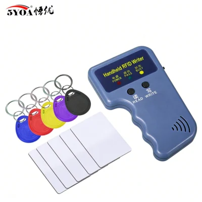 5YOA Handheld RFID ID Card Writer Copier 125KHz EM4100 5200 Duplicator T5577 Rewritable Keyfobs Tags Programmer Access Control