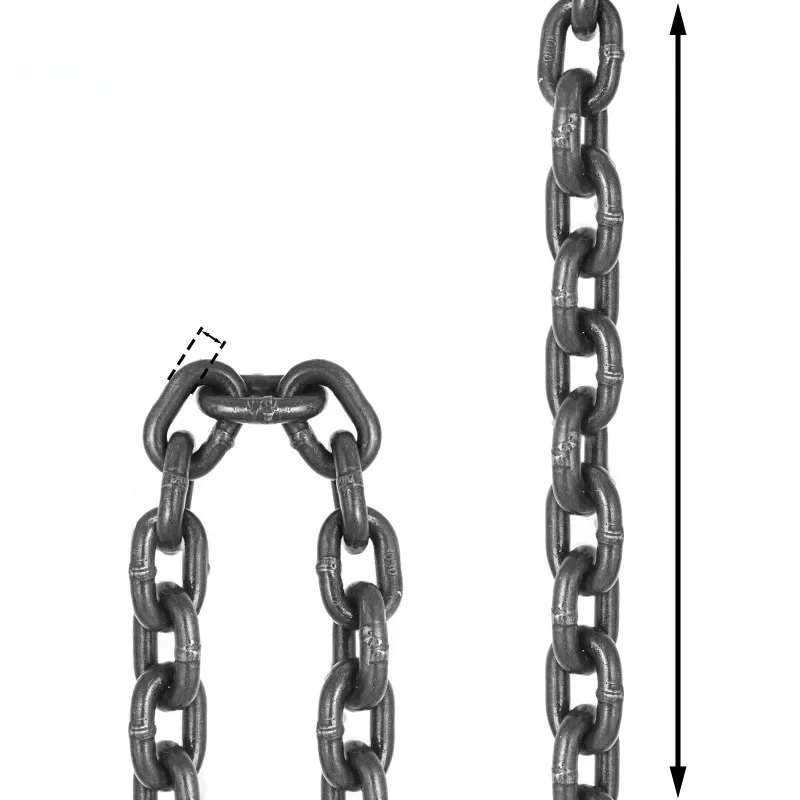Jambes de fronde de chaîne de levage de 1M, combinaison à double crochet, pièces de moule d'épandeur, palan à chaîne - Image 3