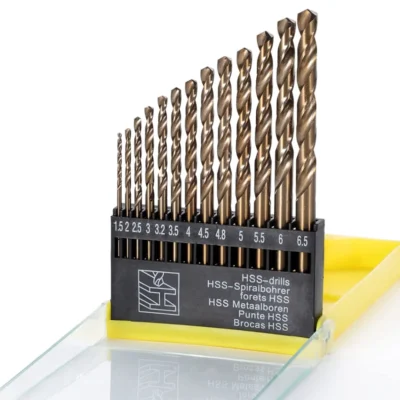 Conjunto de 13 Brocas Métricas (3/16”-1/2”) para Trabalho em Vidro, Metal, Azulejo e Concreto, Brocas Profissionais de Alvenaria em Carboneto de Tungstênio