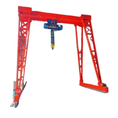 High Quality Strong Box Model Girder 10T Wire Rope Hoist Chain Hoist Mobile Portable Gantry Crane With Wheels