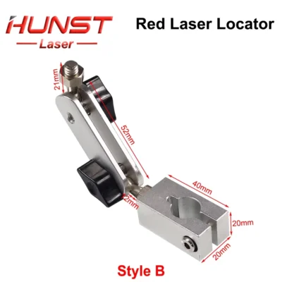 Módulo Laser Hunst: Localizador a Laser Vermelho, Ferramenta de 12mm de Diâmetro, Suporte de Luz para Máquina de Marcação a Laser CO2 UV Fibra