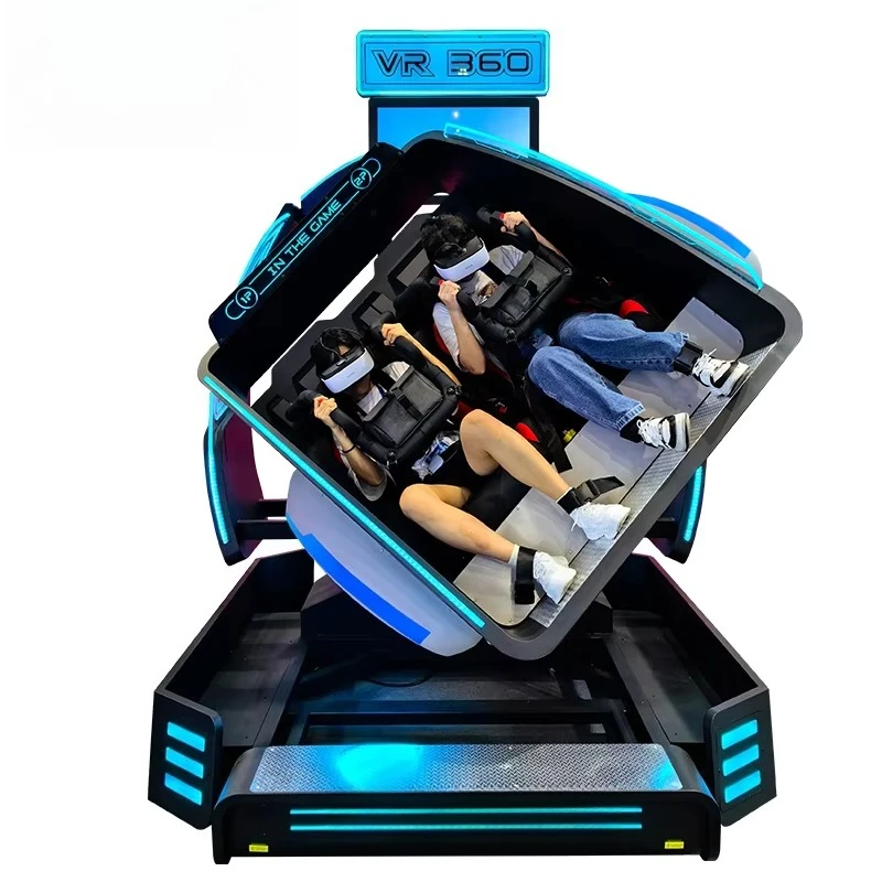Máquina de Jogo VR com 2 Assentos, Simulador de Voo em Realidade Virtual 360, Equipamento de Diversão VR, Simulador de Montanha-Russa 7D 9D 12D - Image 5