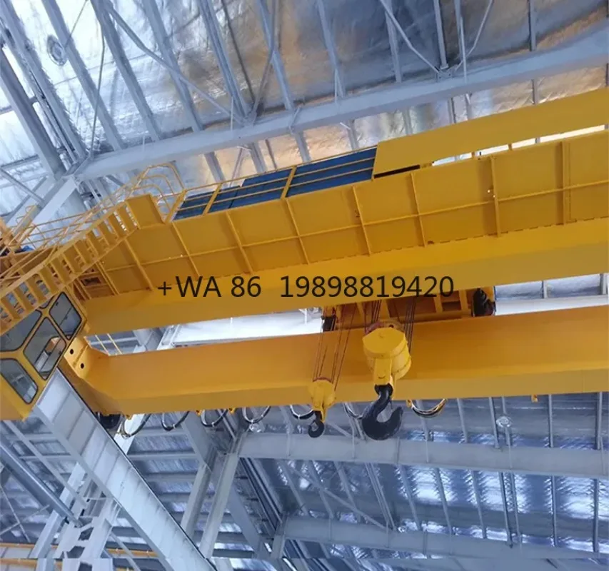 Beam Bridge Crane Hoist with Gearbox 30m Lifting Height 3-16m Span Economical 0.5 Ton Electric Single