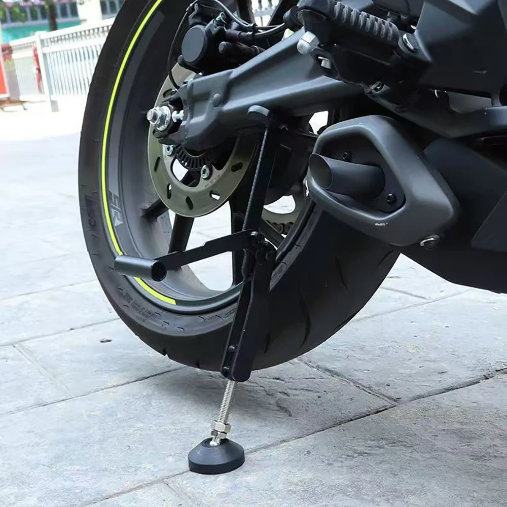 Suporte de roda para economia de trabalho de motocicleta, suporte universal para elevação de roda, suporte lateral, braço oscilante, estrutura de elevação para a maioria das motocicletas - Image 2