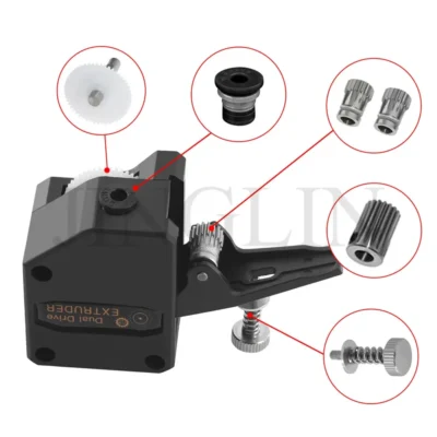 Peças para Impressora 3D: Extrusora VORON MK8 Clone Dual Drive, Upgrade para Extrusora Bowden, Filamento 1.75mm para Impressoras 3D CR10, Ender 3, CR6 SE