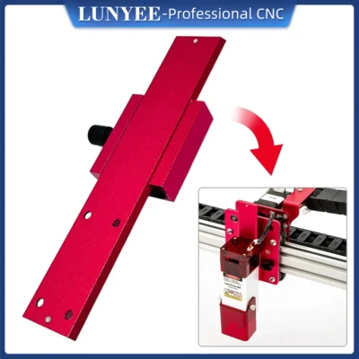 Suporte de montagem fixo de metal para foco de cabeça de laser, módulo de parafuso ajustável de elevação de cabeça de laser de máquina de gravação e eixo Z