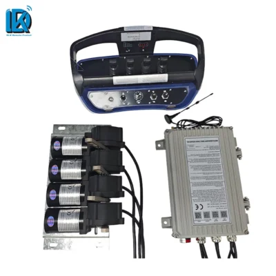 24V/12V Hidráulico 4 Joysticks + Unidade Remota Sem Fio de Controle de Acelerador para Guindaste