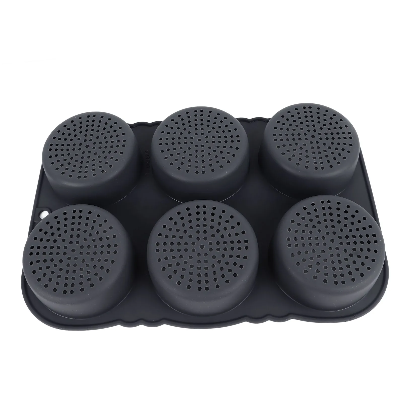 Molde de pão de hambúrguer com 6 cavidades, molde de pão reutilizável dobrável -40 ℉ para +446 ℉ Molde de cozimento resistente ao calor para ferramentas de cozinha - Image 2