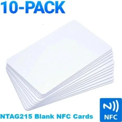10Pcs NTAG215 Blank NFC Game Production Copy PVC Tags 13.56MHz TagMo RFID Phone personal automation shortcuts 504 Bytes Card